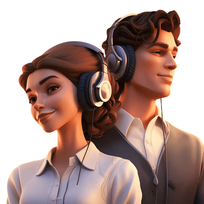 Couple Cartoon Characters